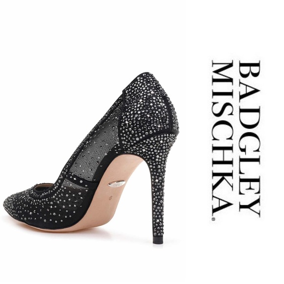 BADGLEY MISCHKA Embellished Point-Toe Weslee Pumps - Picture 2 of 8